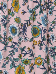 Boho Floral Summer Spaghetti Strap A-Line Flowy Smocked Midi Dress Sundress