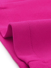 Notched Lapel Ruched Sleeve Business Cropped Jacket Blazer
