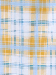 Bow Tie Neck Grid Checks Shirt Office Work Tops Blouse