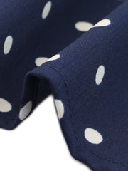 Polka Dot Peter Pan Collar Rockabilly Puff Short Sleeve Shirt