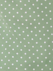 Polka Dot Peter Pan Collar Rockabilly Puff Short Sleeve Shirt
