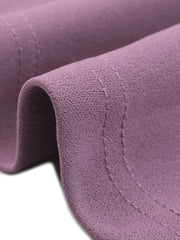 Notch Neck 3/4 Sleeve Pocketed Solid A-Line Work Dress