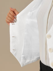 Vintage Button Up Jacquard Steampunk Waistcoat Suit Vest