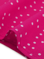 Peter Pan Collar Vintage Polka Dots Short Sleeves Blouse