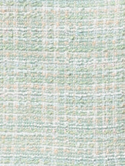 Plaid Tweed Round Neck Cap Sleeve A-Line Vintage Pleated Dress