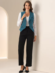 Waistcoat Lapel Collar Dressy Versatile Racerback Suit Vest