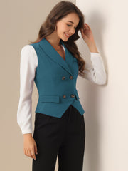 Waistcoat Lapel Collar Dressy Versatile Racerback Suit Vest