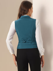 Waistcoat Lapel Collar Dressy Versatile Racerback Suit Vest