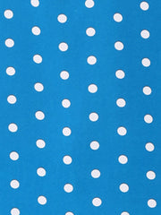 Polka Dots Print V Neck Short Sleeve Elegant Work Office Tops