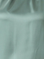 Elegant Satin Sleeveless Tie Knot Mock Neck Solid Work Blouse Top