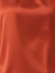 Elegant Satin Sleeveless Tie Knot Mock Neck Solid Work Blouse Top