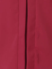 Sleeveless Work Top Pleated Chiffon V Neck Blouse