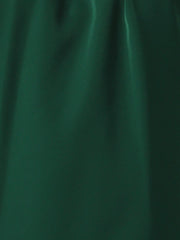 Office Keyhole Pleated Front Ruched 3/4 Sleeve Chiffon Blouse