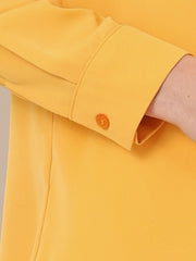 Stand Collar Chiffon Long Sleeve Business Casual Work Blouse