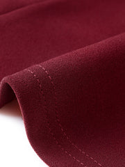 3/4 Sleeve Notch Neck Slim Fit Work Pencil Midi Dress