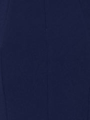 3/4 Sleeve Notch Neck Slim Fit Work Pencil Midi Dress