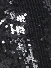 Sequin Lantern Long Sleeve Sparkle Bodycon Party Club Mini Dress