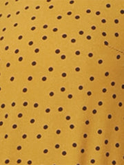 Retro Dots Bow Tie Peter Pan Collar Chiffon Blouse