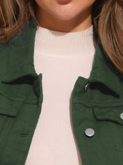 Buttoned Chest Flap Pocket Washed Denim Jacket Vest