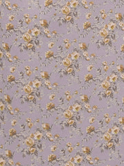 Square Neck Smocked Shirred Puff Sleeves Floral Midi Dress