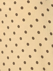 Short Sleeve Tops Vintage Polka Dots Button Up Shirt