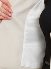 Lapel Collar Work Office Long Sleeve Cropped Blazer