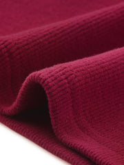 Mock Neck Long Sleeve Casual Pullover Knit Tops