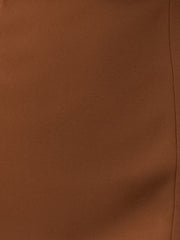Work Boat Neck 3/4 Sleeves Midi Split Sheath Dress
