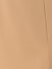 Work Boat Neck 3/4 Sleeves Midi Split Sheath Dress