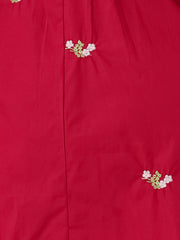 Casual Long Sleeve Half Placket Embroidered Floral Mini Shirt Dress