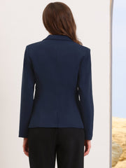 Long Sleeve One Button Business Casual Blazer