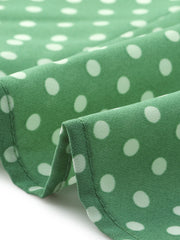 Polka Dot Peter Pan Collar Bow Tie Neck Puff Sleeve Vintage Shirt