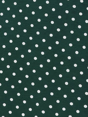 V Neck Cap Sleeve Polka Dots Vintage Midi Dress