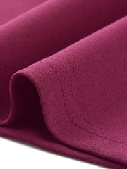 Work Sleeveless Crew Neck Belted A-Line Office Dress