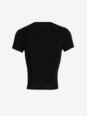 Y2K Style Solid Color Crew Neck Short Sleeve T-Shirt
