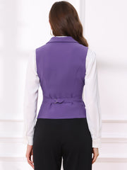 Waistcoat Lapel Collar Dressy Versatile Racerback Suit Vest