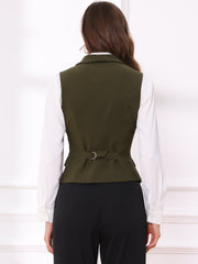 Waistcoat Lapel Collar Dressy Versatile Racerback Suit Vest