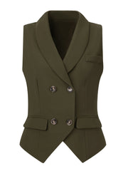 Waistcoat Lapel Collar Dressy Versatile Racerback Suit Vest