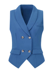 Waistcoat Lapel Collar Dressy Versatile Racerback Suit Vest