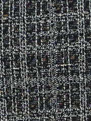Tweed Plaid Sleeveless Pockets Zipper Work Dress