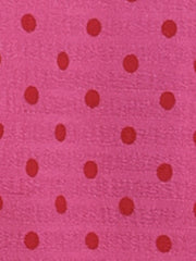 Short Sleeve Tops Vintage Polka Dots Button Up Shirt