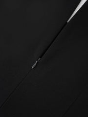 3/4 Sleeves Colorblock Midi Sheath Dress