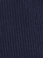 High Waist Elastic Back A-Line Belted Corduroy Pockets Midi Skirt