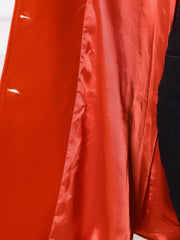 Velvet A-Line Stand Collar Double Breasted Winter Trench Coat