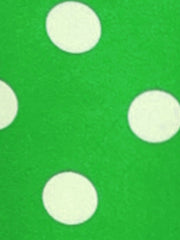 Polka Dots Stand Collar Pleat Keyhole Short Flare Sleeve Blouse
