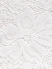 Retro Semi Sheer Puff Long Sleeve Embroidery Lace Blouse