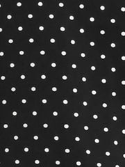 Peter Pan Collar Vintage Polka Dots Short Sleeves Blouse
