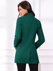Mid-thigh Stand Collar Single Breasted Long Coat