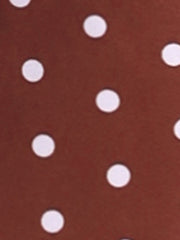 Polka Dots 3/4 Sleeve Button Front Vintage Office Blouse Top
