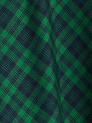 Christmas Tartan Plaid High Waist Belted Vintage A-Line Midi Skirt